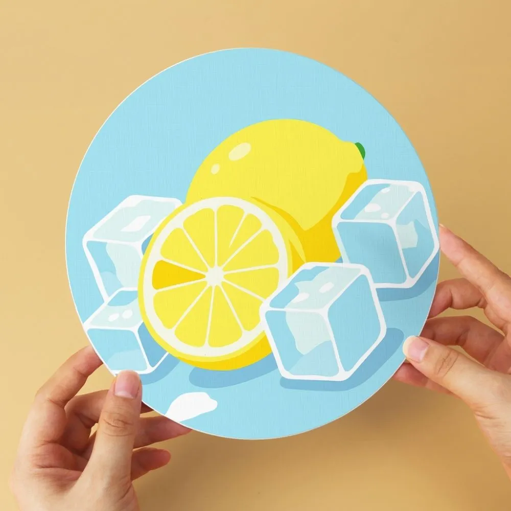 Figured'Art Mini Bevroren fruit schilderen op nummer 6 schijven Ø20cm