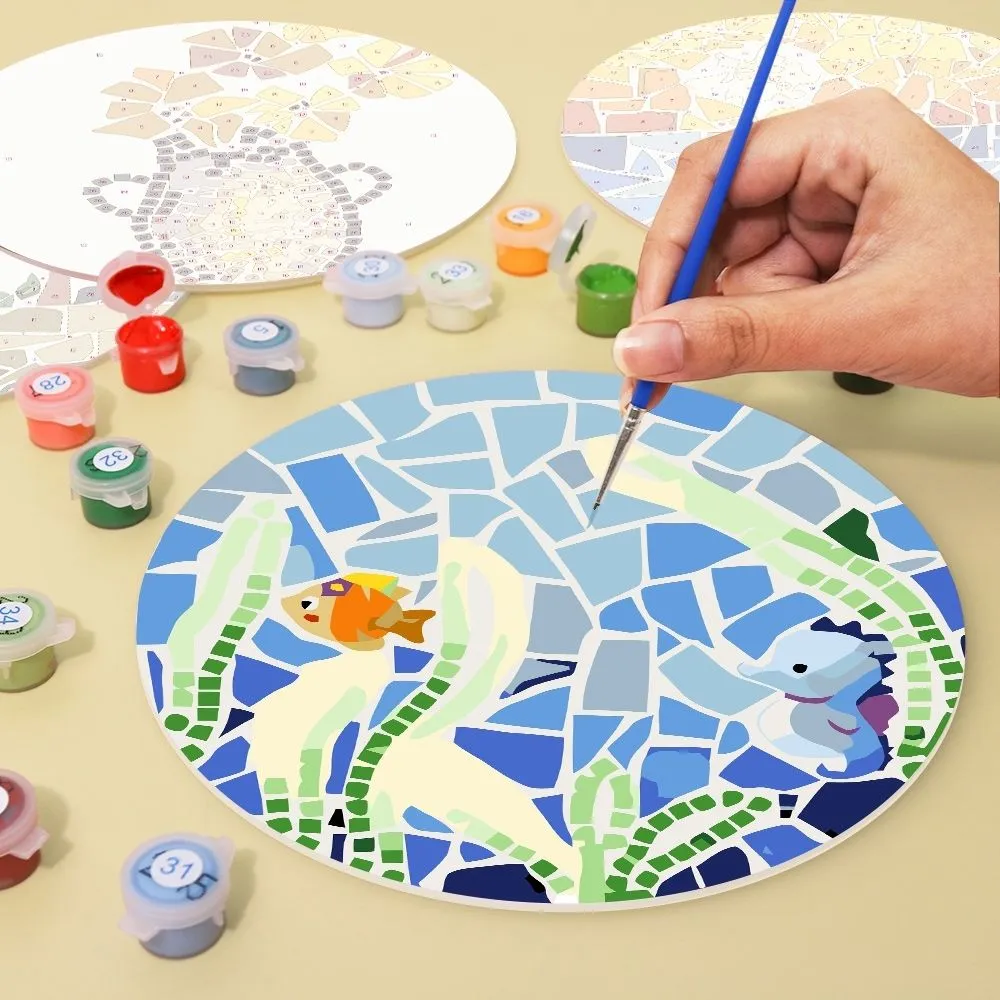 Figured'Art Kustleven placemats schilderen op nummer 20cm 6 stuks