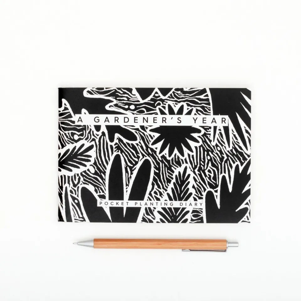 Studio Wald Gardener's Diary tuindagboek zwart A6