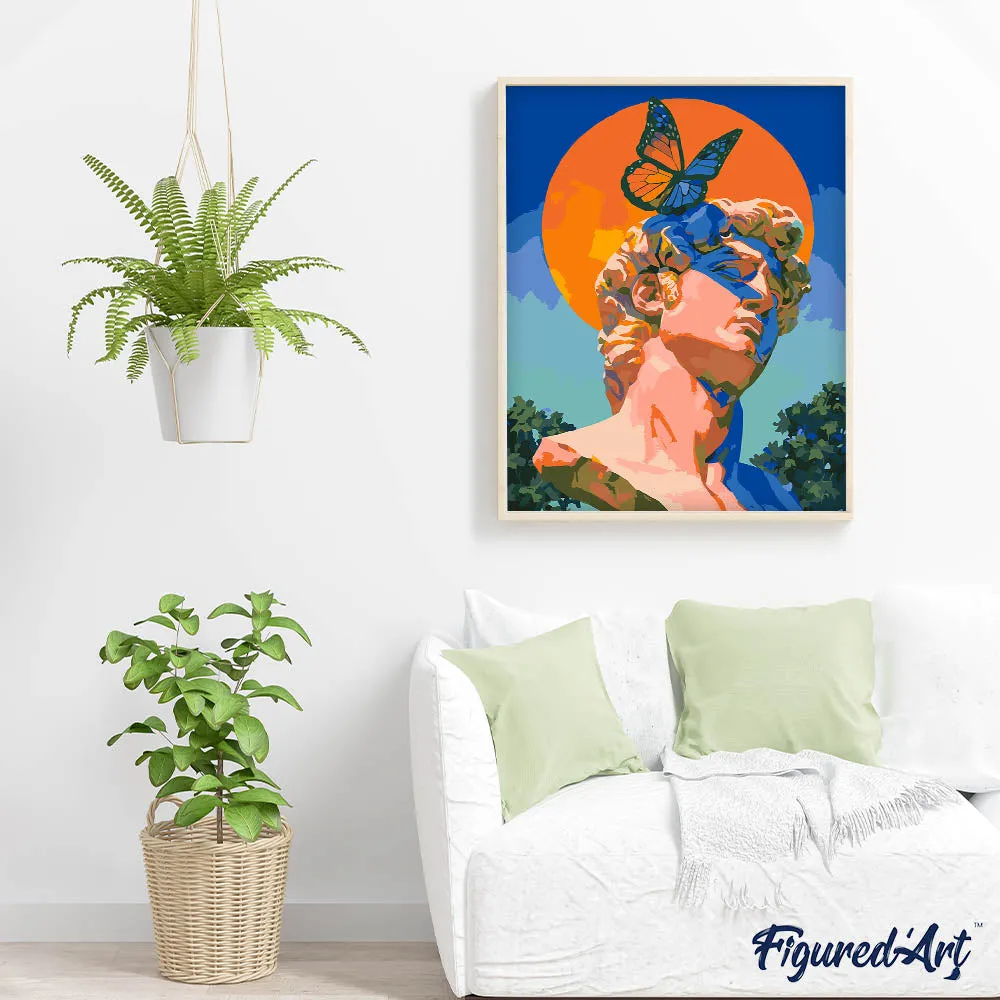 Figured'Art David in kleur schilderen op nummer 40x50 cm
