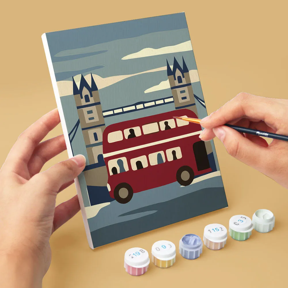 Figured'Art Britse Charme mini schilderen op nummer 15x20 cm 6 stuks