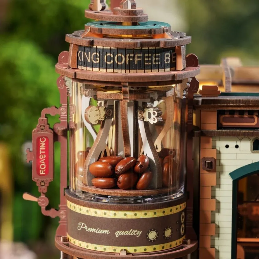 Figured'Art 3D Puzzel Droomkoffie houten bouwpakket 593 stukjes