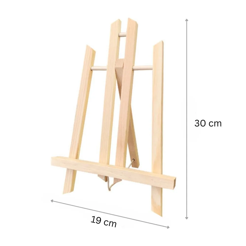 Figured'Art Mini Houten Schildersezel 30x19cm Natuurhout