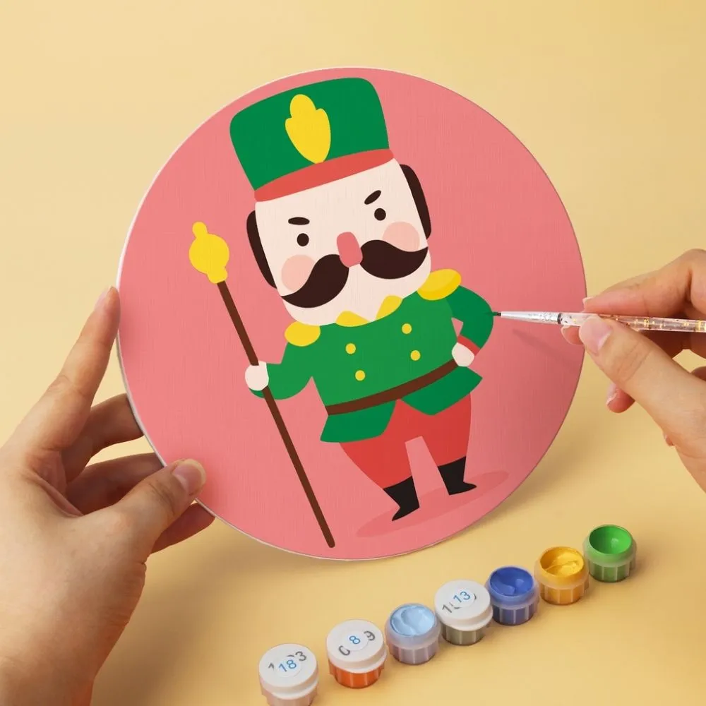 Figured'Art Mini Serie Kerstpersonage schilderen op nummer 6x Ø20cm kerst