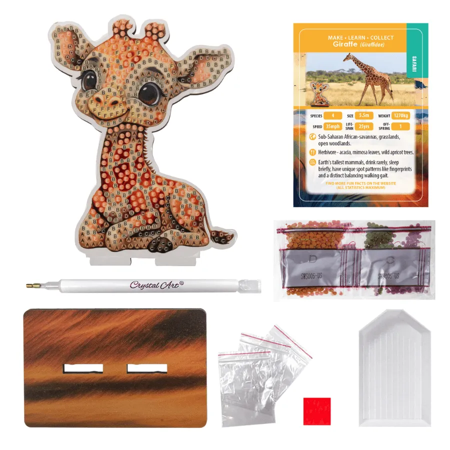 Craft Buddy Wildlife Buddies Giraf diamond painting figuur 11cm