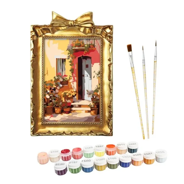 Figured'Art Terracotta Binnenplaats mini schilderen lijst