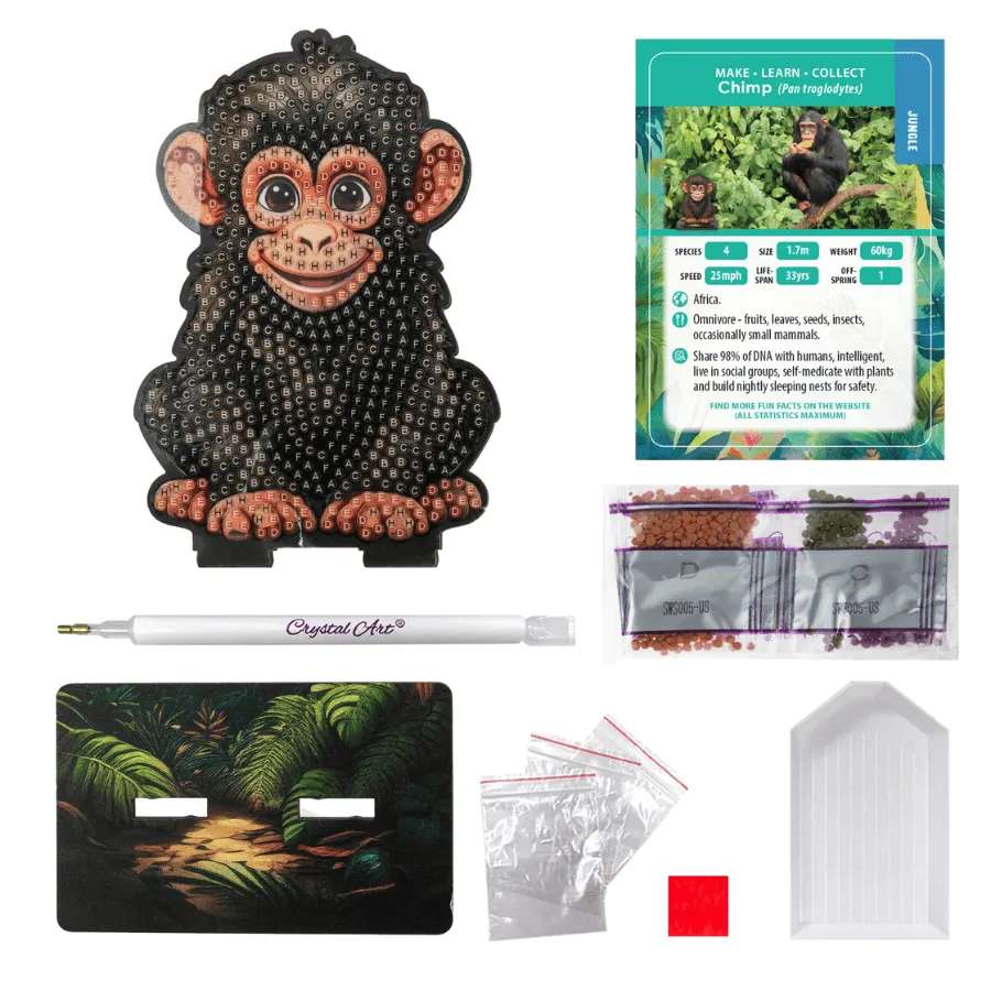 Craft Buddy Chimp Wildlife Buddies figuur diamond painting