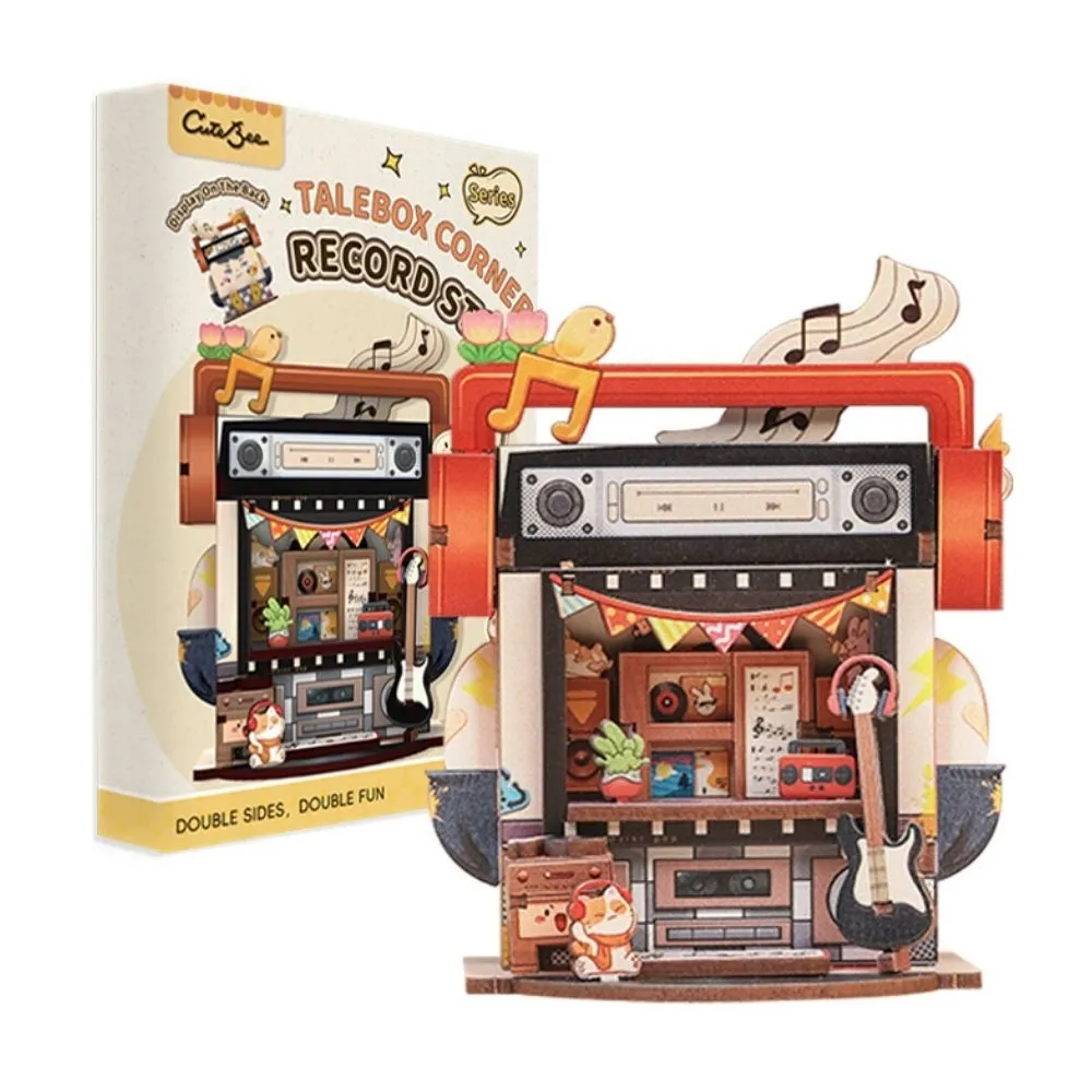 Figured'Art Platenwinkel miniatuurhuisje bouwpakket 50 delig