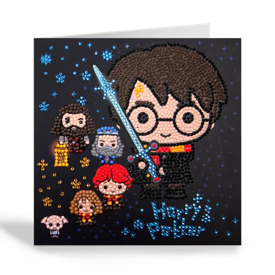 Craft Buddy Crystal Art Harry Potter Family wenskaart 18 cm
