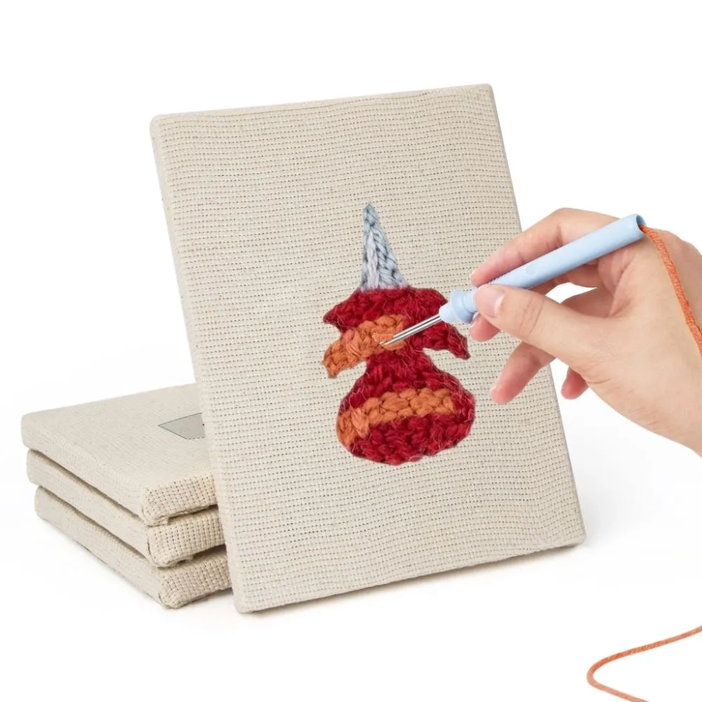 Figured'Art Kawaii Schrijfwaren punch needle set 4 stuks 15x20 cm