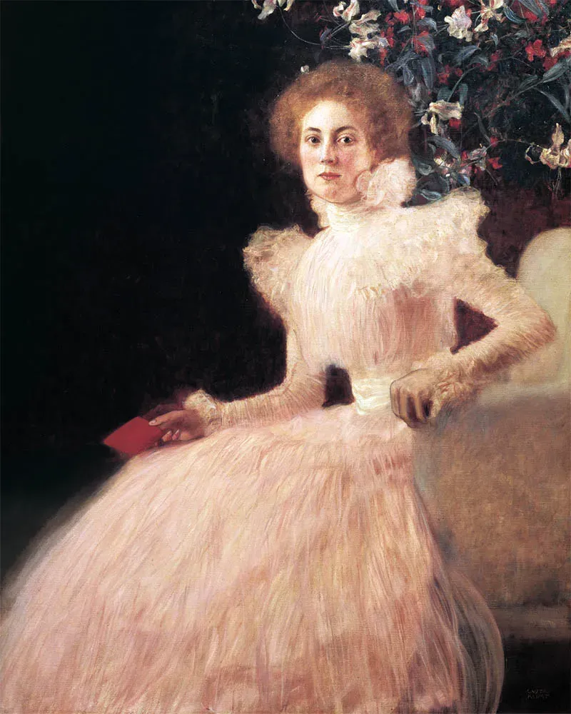 Figured'Art Portret van Sonja Knips Klimt schilderen op nummer 40x50 cm