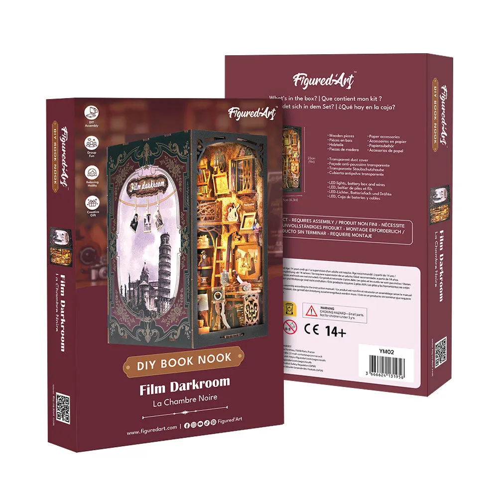 Figured'Art Donkere Kamer book nook 18x11x23cm miniatuur