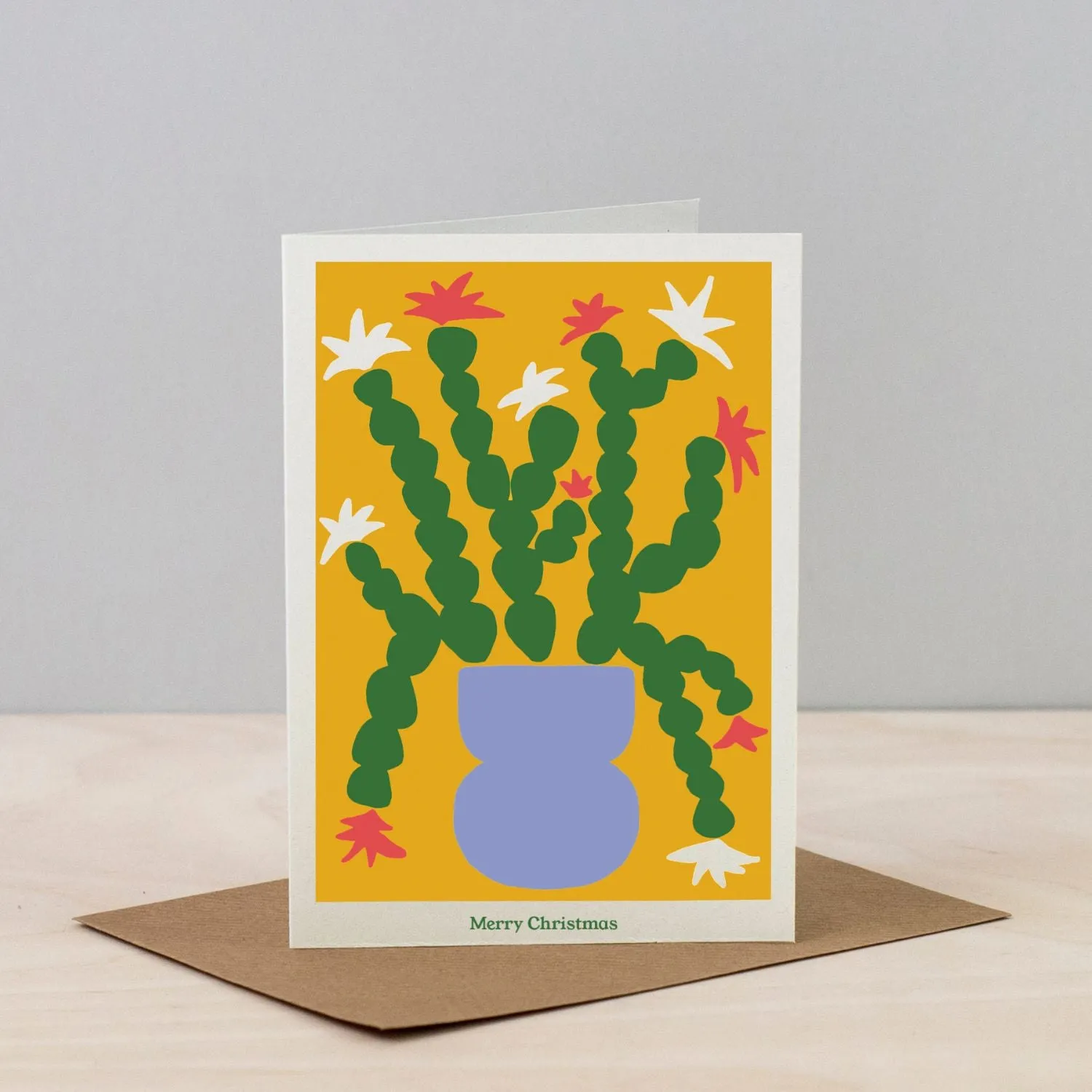 Studio Wald Christmas Plants kerstkaart cactus A6