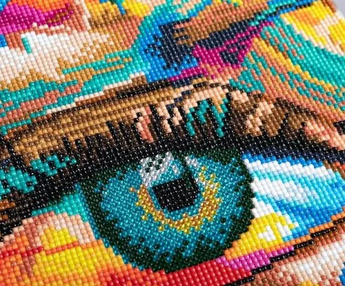 Craft Buddy Crystal Art Creative Eye diamond painting canvas 30x30