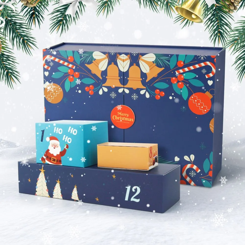 Figured'Art Gezellig & Feestelijk adventskalender schilderen op nummer blauw