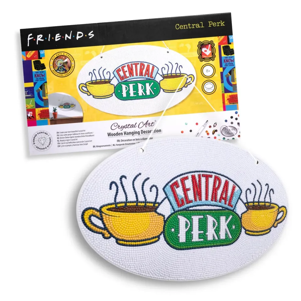 Craft Buddy Crystal Art Central Perk diamond painting hanger 35 cm