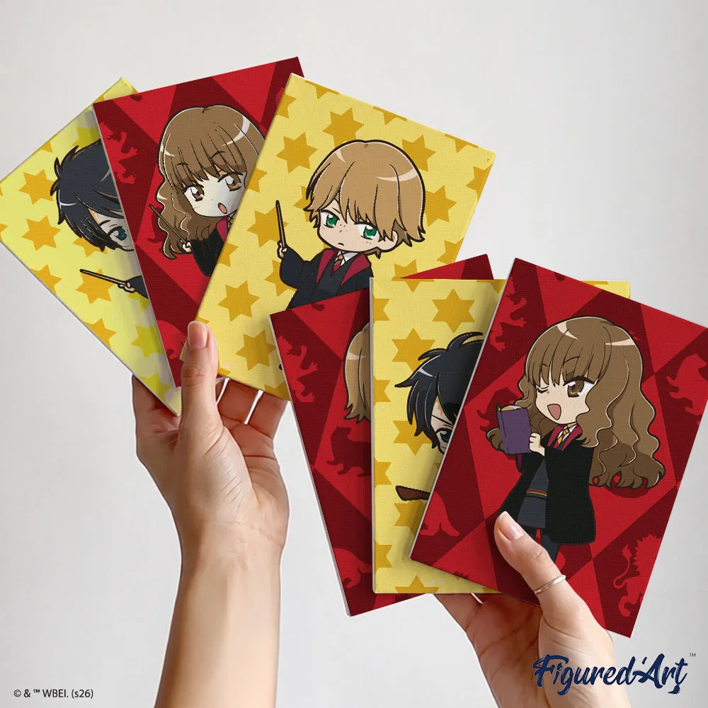 Figured'Art Gryffindor Trio mini schilderen op nummer 15x20 6 stuks