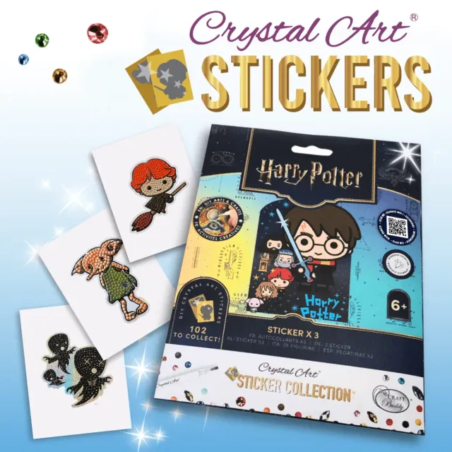 Craft Buddy Crystal Art Harry Potter Sticker Pack 3 Stuks Verzamel