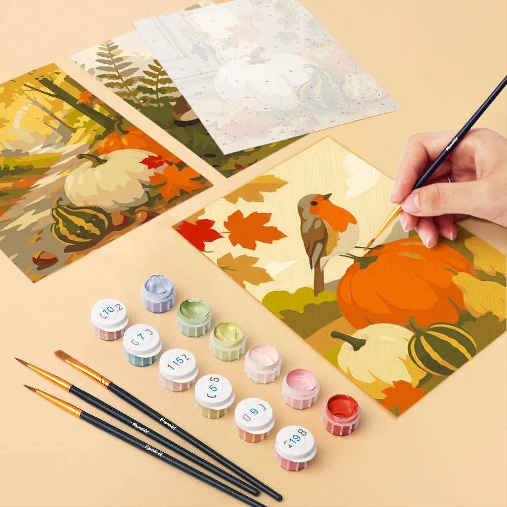 Figured'Art Bosoogstpad schilderen op nummer mini 15x20 cm 6 stuks