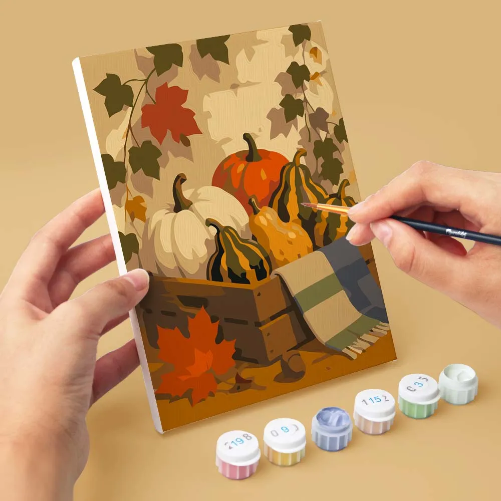 Figured'Art Oogst in het bos mini schilderen op nummer 6 stuks