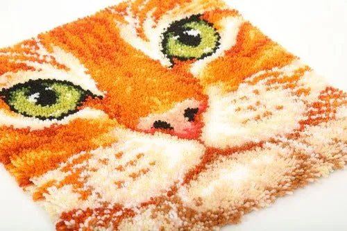 Craft Buddy Ginger Cat knooptapijt pakket 53,5 cm