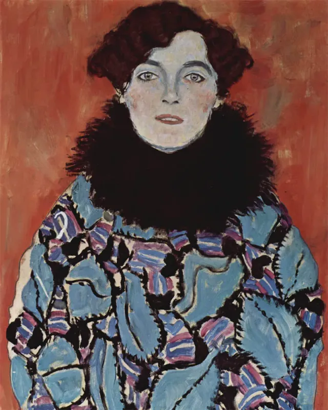 Figured'Art Portret van Johanna Staude Klimt schilderen op nummer 40x50