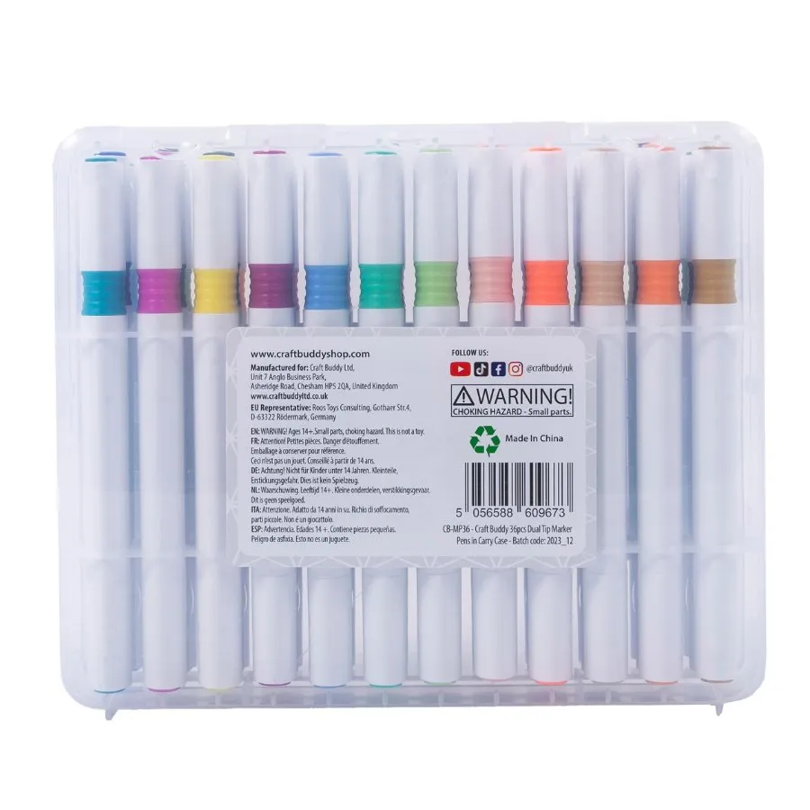 Craft Buddy Crystal Art Gem Pens stiften 36 stuks