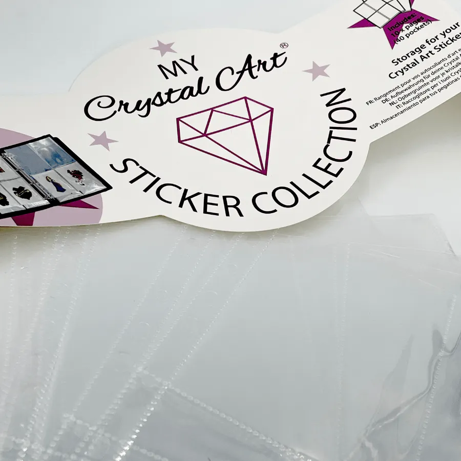 Craft Buddy Crystal Art Sticker Pocket Page hoezen 10 stuks 12x16cm