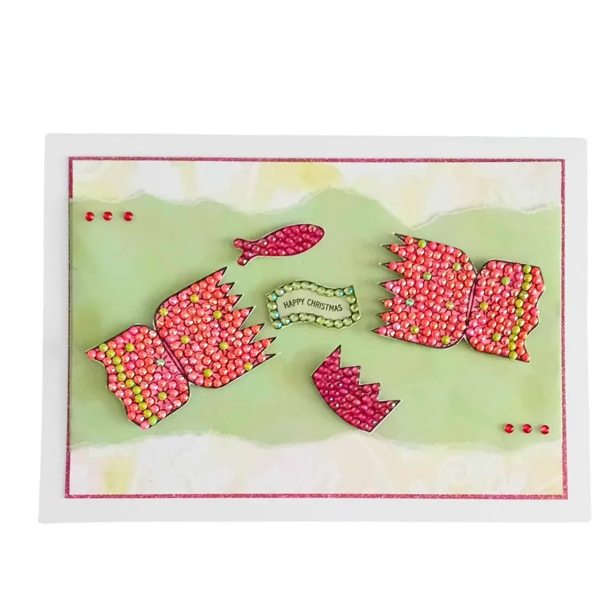 Craft Buddy Crystal Art Cracking Christmas stempelset A6 12 stuks