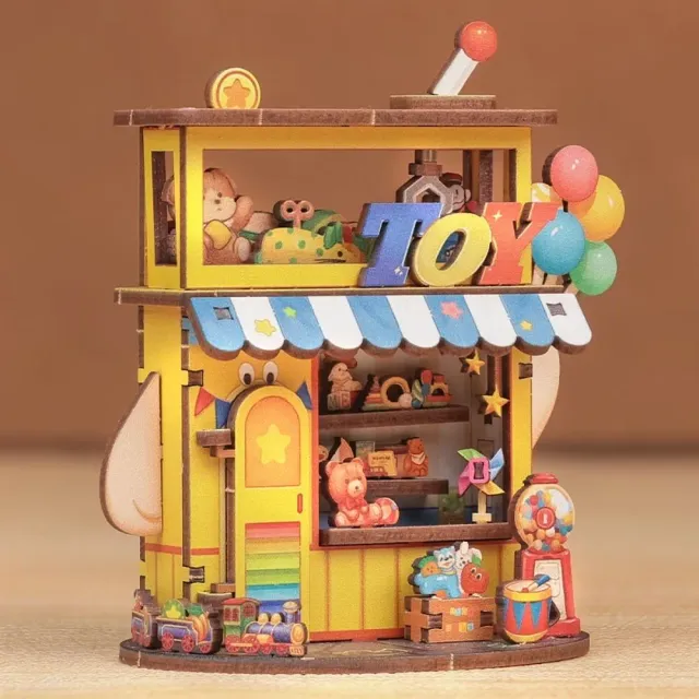 Figured'Art Speelgoedhuis miniatuurhuisje 56-delig speelgoedwinkel