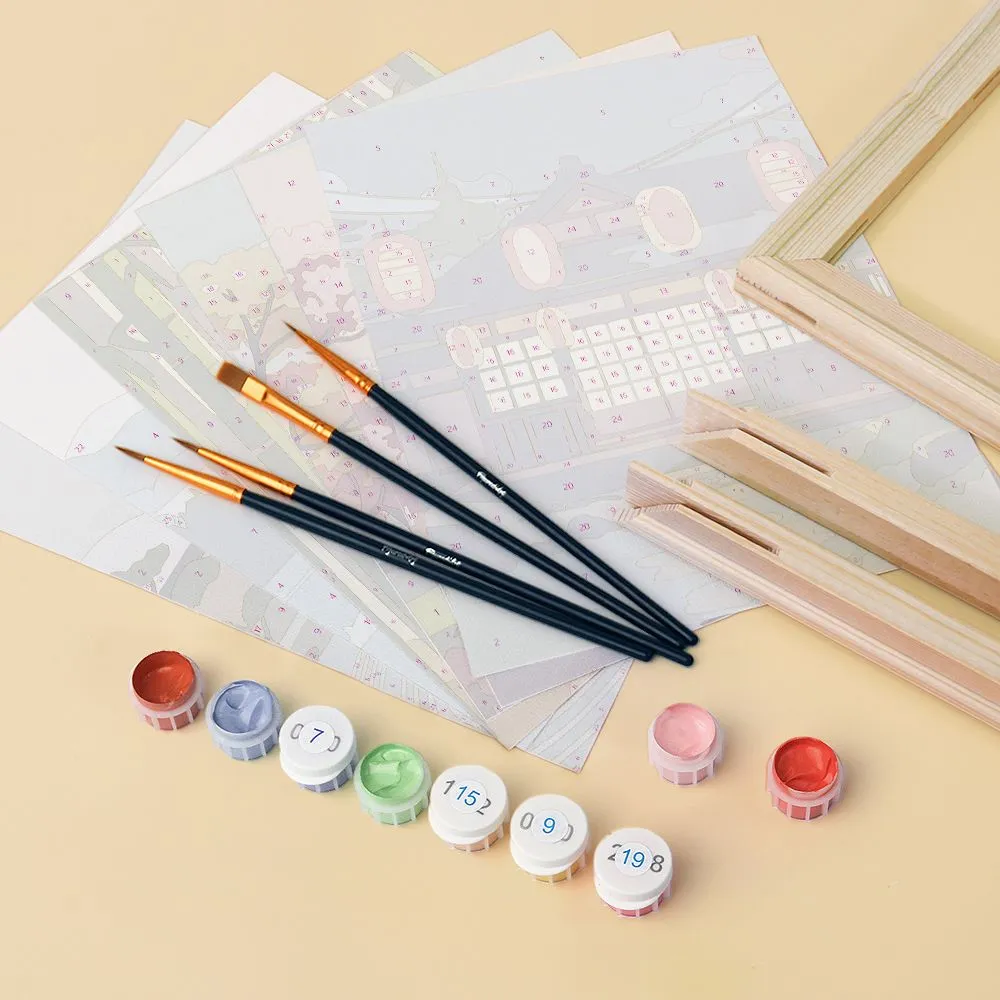 Figured'Art Zen Landschappen mini schilderen op nummer 6 stuks