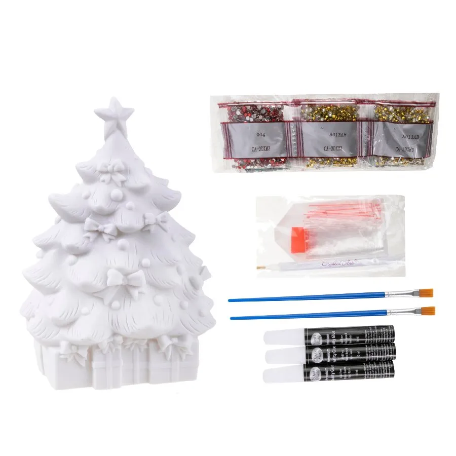 Craft Buddy Crystal Art Christmas Tree 3D decoratie 23 cm feestelijk