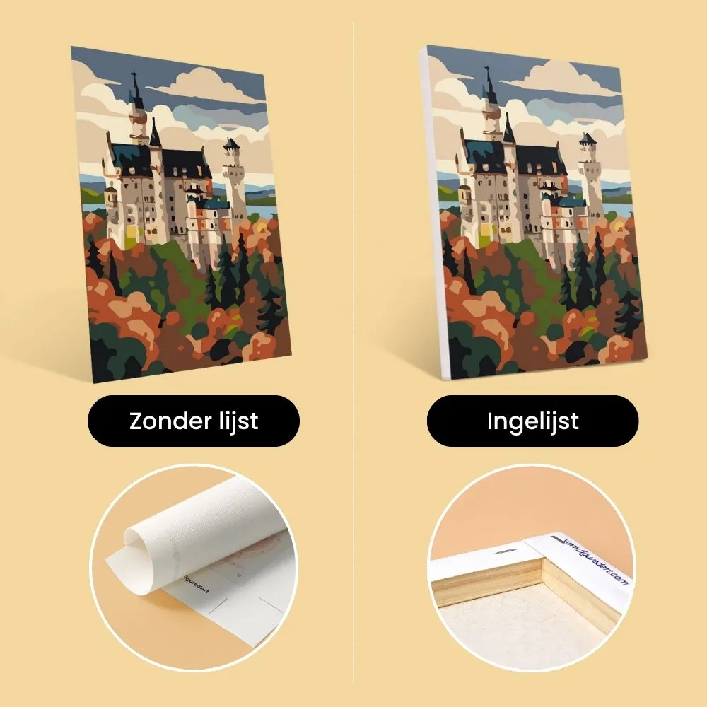 Figured'Art Mini Hallo Duitsland schilderen op nummer 15x20 cm 6 stuks