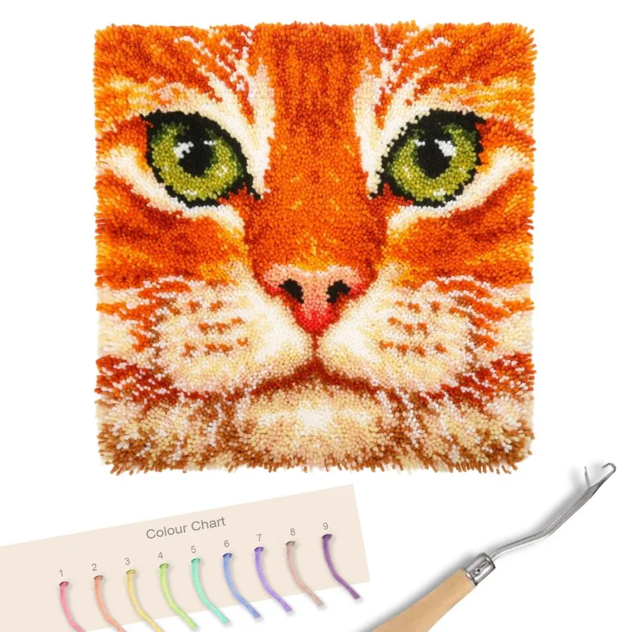 Craft Buddy Ginger Cat knooptapijt pakket 53,5 cm