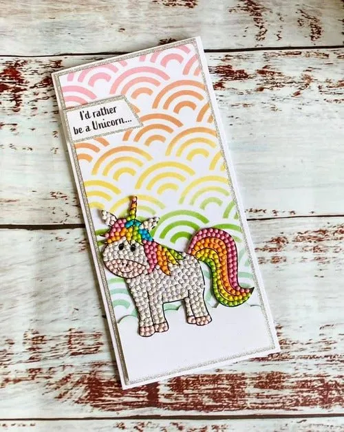 Craft Buddy Crystal Art Enchanted Unicorn stempelset A6