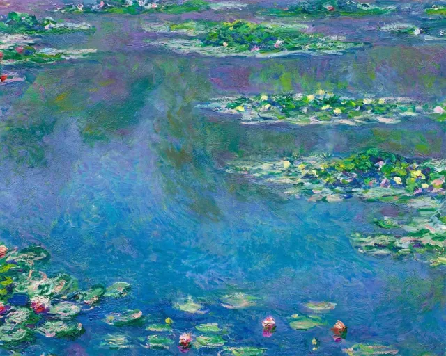 Figured'Art Waterlelies 1906 Monet diamond painting 40x50 bloemen