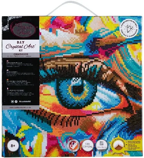 Craft Buddy Crystal Art Creative Eye diamond painting canvas 30x30