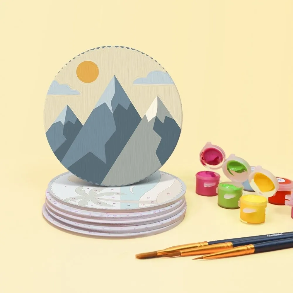 Figured'Art Betoverde Horizonten onderzetters schilderen 6 stuks