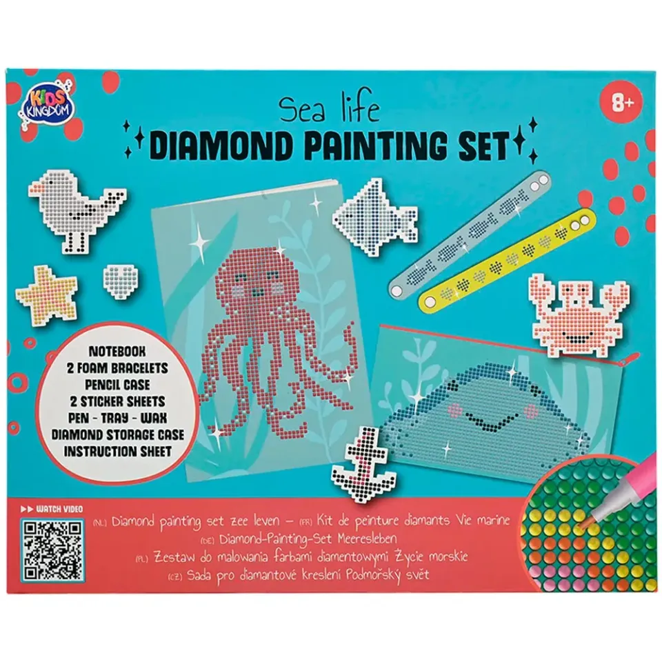 Figured'Art Mindeur Onderwater diamond painting set van 5 stuks notitieboek