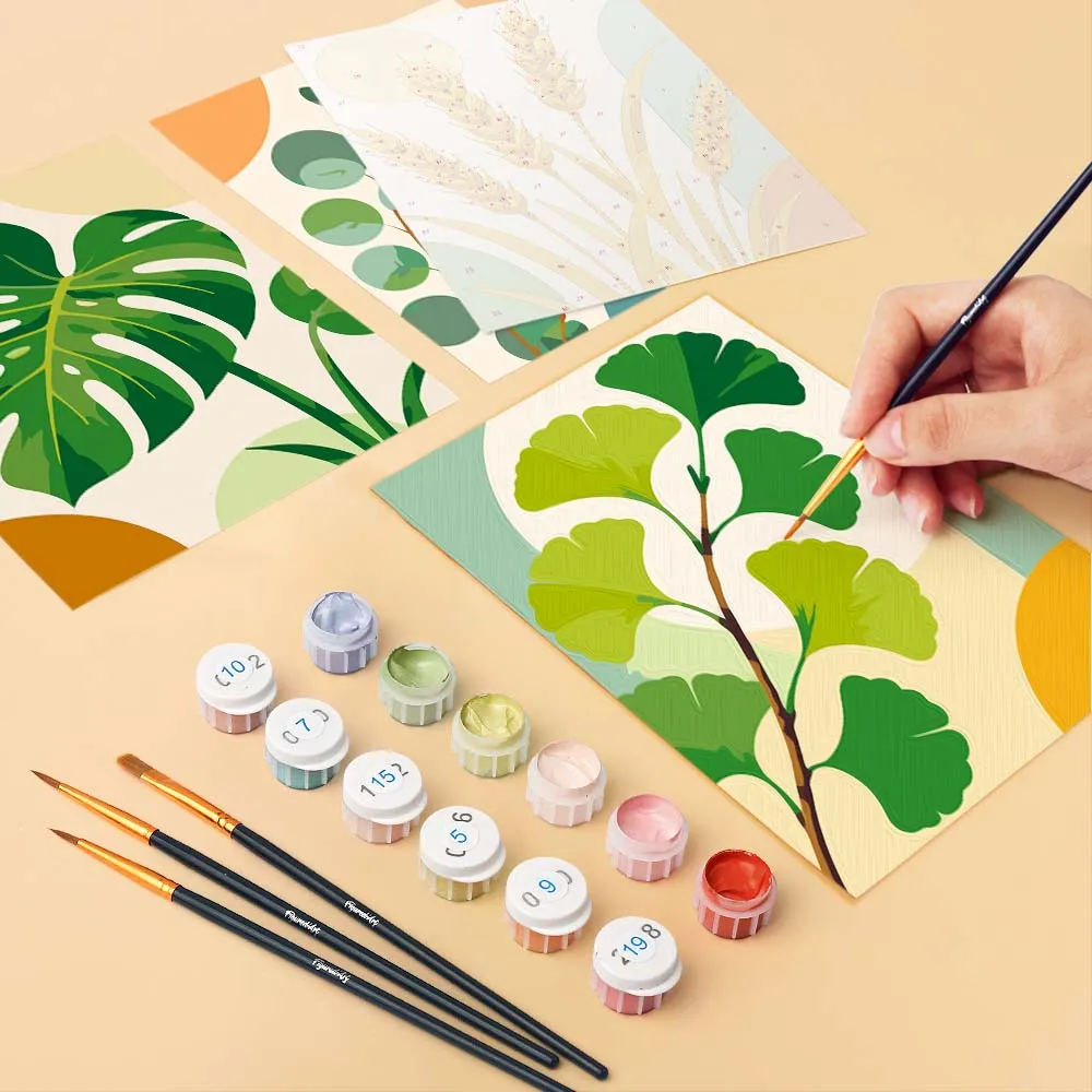 Figured'Art Mini Serie Botanische Illustraties schilderen op nummer 15x20cm