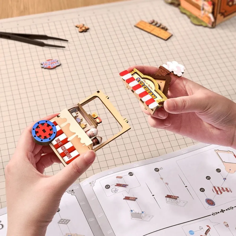 Figured'Art Book Nook Sprookjesachtig pretpark bouwpakket 257 delen met led
