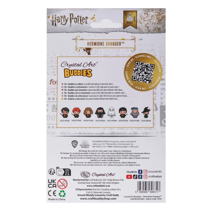 Craft Buddy Hermione Granger Crystal Art Buddies diamond 11cm