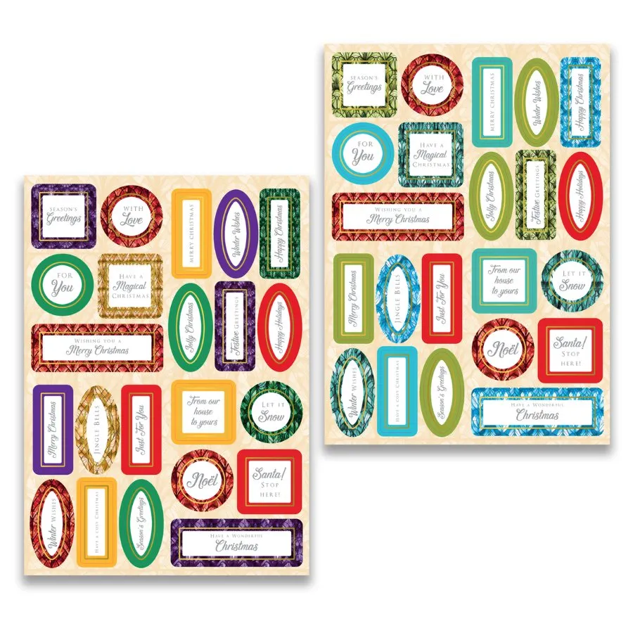 Craft Buddy Festive Stained Glass Kaartenmaakset 154-delig Kerst