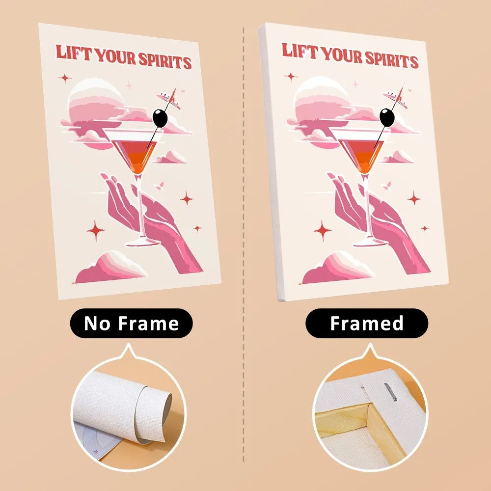 Figured'Art Chique Cocktailposters mini schilderen op nummer 15x20 6 stuks