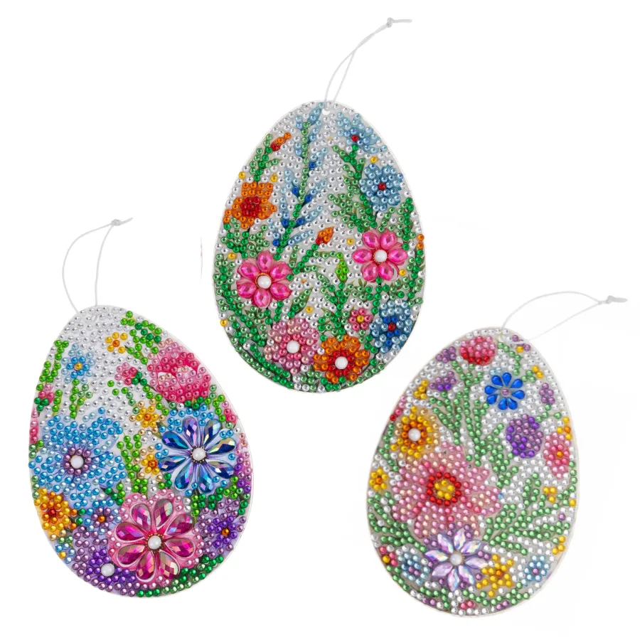 Craft Buddy Crystal Art Easter Eggs hangers 12 stuks 12cm