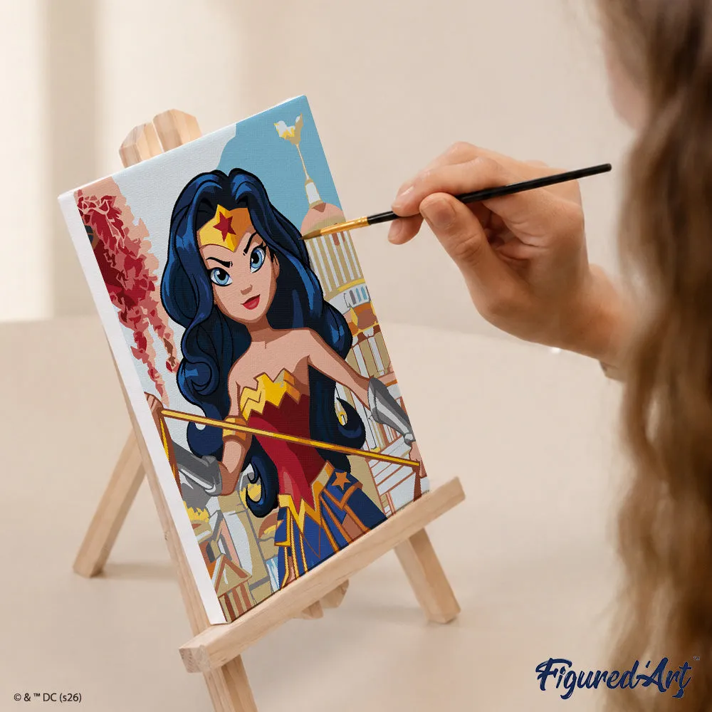 Figured'Art Mini Serie Justice League Helden schilderen op nummer 6x 15x20cm
