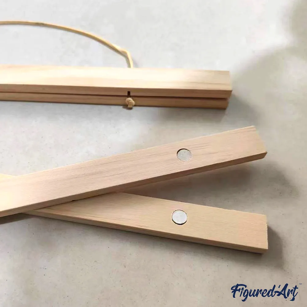 Figured'Art Magnetische Posterhanger licht grenen 41cm hout
