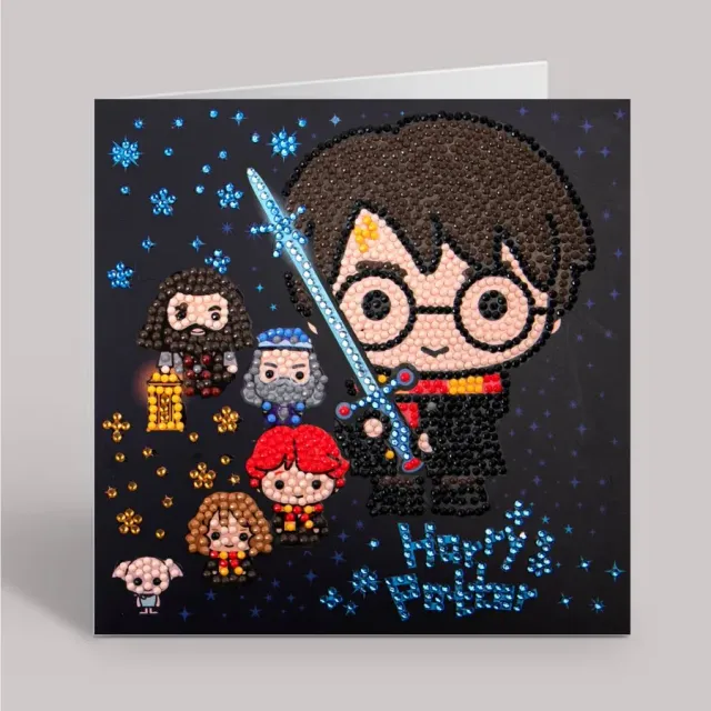 Craft Buddy Crystal Art Harry Potter Family wenskaart 18 cm