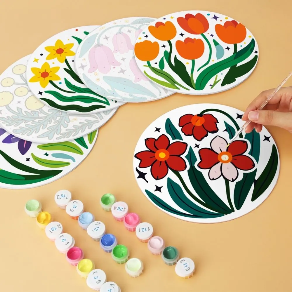Figured'Art Mini Bloei-collectie schilderen op nummer 6 schijven