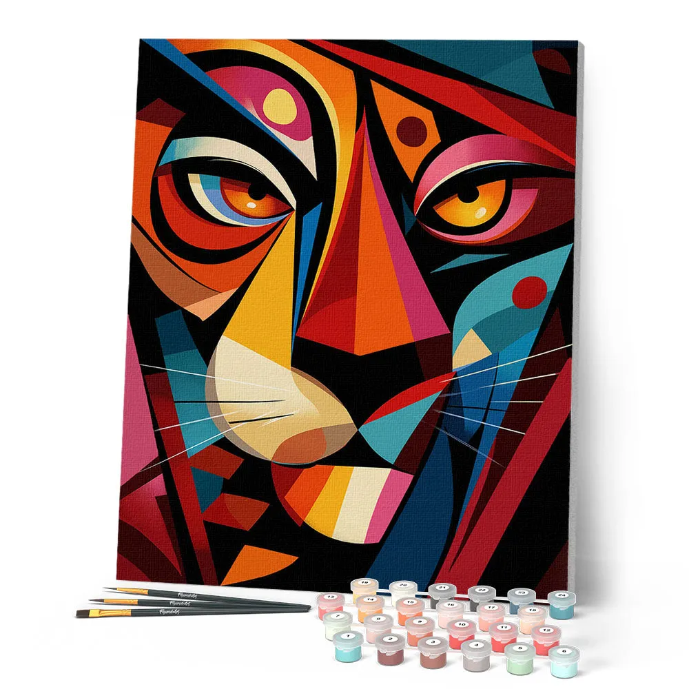 Figured'Art Gedurfd Abstract Tijger 3 schilderen op nummer 40x50